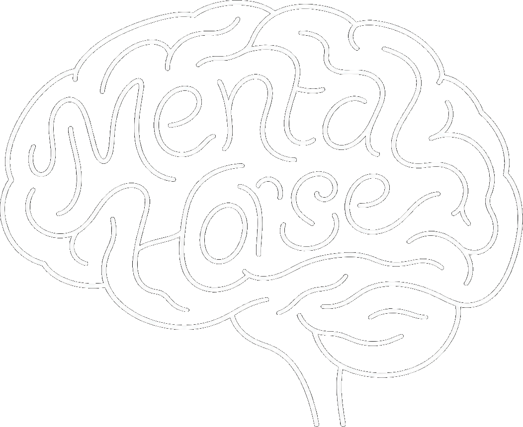 Mental Horse brain logo